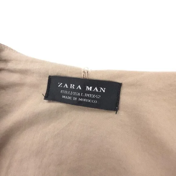 ZARA MAN 90s Cropped Utility Jumpsuit Lagenlook Grunge Minimal Streetwear Y2k